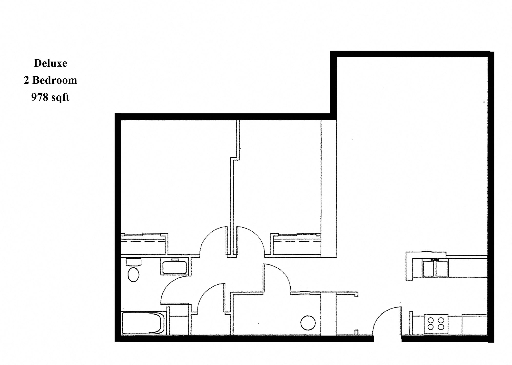 Two Bedroom Apartment in Williamsport 2 Bedroom Deluxe in Williamsport, PA | The Weightman Aparrtments | Property Managment, Inc.